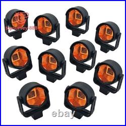 10PC Prism Swiss Style Copper Coated GPR1 Prism + GPH1 Holder For Total Stations