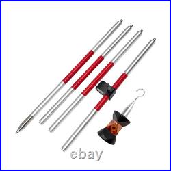 360 Degree with 4 Poles Mini Prism For Leica Nikon Total Station Replace GRZ101