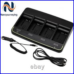 4 Pack GEB222 Battery and GKL341 Battery Charger for Leica Swiss Total Stations