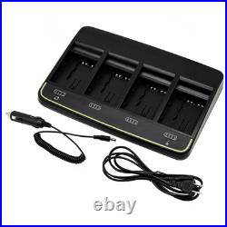 4 Pack GEB242 754834 Battery & GKL341 Battery Charger for Leica Total Station