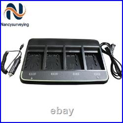 4 Pack GEB242 754834 Battery & GKL341 Battery Charger for Leica Total Station