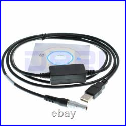 5 Pin to USB Data 734700(GEV189) Cable for Leica Total Station TS06 TS09 to PC