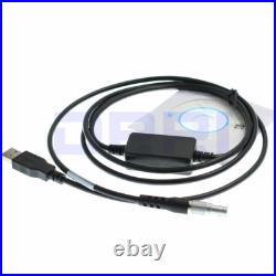 5 Pin to USB Data 734700(GEV189) Cable for Leica Total Station TS06 TS09 to PC