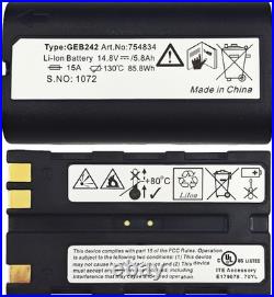 5PCS Replacement Battery GEB242 For Swiss TS30 TM30 TS50 TS60 Total Station