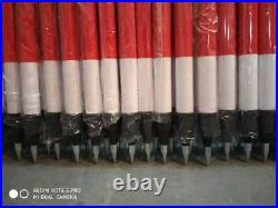 6New Leica Style Prism Pole Up to 3.5 Meter Pole Long Surveying Rod 5/8 thread