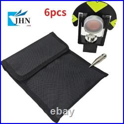 6pcs GMP101 Mini Prism With Adapter For Swiss Type Total Station Surveying