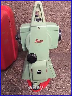 AS-IS LEICA TC705 5 TOTAL STATION FOR SURVEYING & CONSTRUCTION With CASE