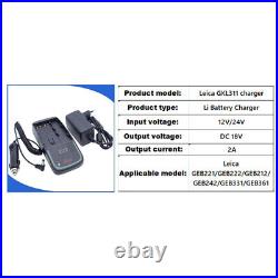 For Leica Total Station GKL311 Charger & GEB221 Battery 4400mAh 724117 733269