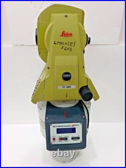 GMT GYROMAT 3000 Precision Gyroscope Leica TC1800 Total Station Untested