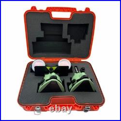 Green Single Prism Set For Total Station Surveying, 2 sets in 1 Container