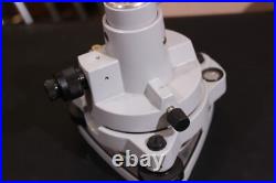 Grey Steel Tribrach Adapter with Optimal Plummet Leica Style for Total Station