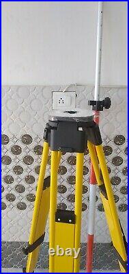 Heavy Leica Wooden Tripod For Survey Instrument Total Station with Parism Poll