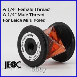 JEOC Mini 360 Degree Prism with Height Adapter, GRZ101+GAD105 for Leica system
