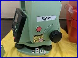 LEICA TCR307 Prismless Surveying Total Station With Case and two batteries