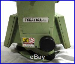 LEICA TCRA 1103 Plus 3 CHARGER ROBOTIC TOTAL STATION FOR SURVEYING WithO CHARGER