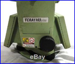 LEICA TCRA1103 Plus ROBOTIC TOTAL STATION FOR SURVEYING MADE IN SWITZERLAND