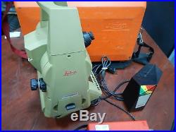 Leica / Wild Tc500 Total Station With Batteries, Charger, Case & Tribrach