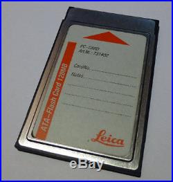 Leica ATA-Flash Card 128MB PCMCIA 731402 for Total Station and GPS -newly tested
