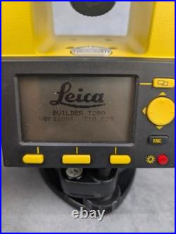 Leica Builder T200 Digital Theodolite Survey Total Station Kit Case Batteries