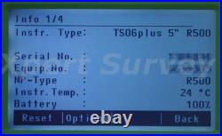 Leica FlexLine TS06 Plus 5 R500 Reflectorless Total Station TS06Plus