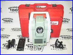 Leica Flexline TS02 Power 3 Dual Display Total Station w Charger Battery & Case