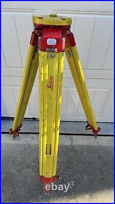 Leica GST120-9 Survey Heavy Duty Wooden Tripod For Total Stations, Theodolites
