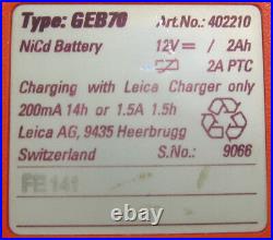 Leica Geb70 Battery For Total Stations, Gps, Robotics For Surveying