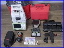 Leica MS60 1 R2000 Robotic Scanning Survey Total Station Setup CS20 Captivate