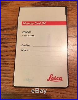 Leica Memory Card 2MB PCMCIA 639949 for Total Station and GPS. Used