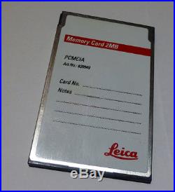 Leica Memory Card 2MB PCMCIA 639949 for Total Station and GPS newly tested