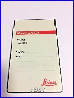 Leica Memory Card 512K PCMCIA 639948 for Total Station and GPS