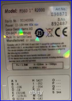Leica Nova MS60 1 R2000 MultiStation / Scanning Total Station