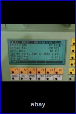 Leica TC1102 Total Station With battery without accessories