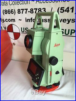 Leica TC307 Total Station Kit with GMP111 Mini Prism Complete 300 System with WNTY