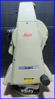 Leica TC805L 5 Total Station for Surveying with Casing Tested and Working
