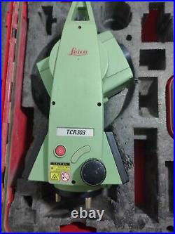 Leica TCR303 Survey Total Station Dual Display Error Nr 1292 No Charger
