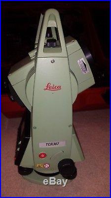 Leica TCR307 Total Station reflectorless. Just calibrated