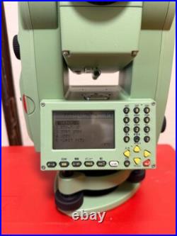 Leica TCR705 Total Station green color with Hard Case used item From Japan