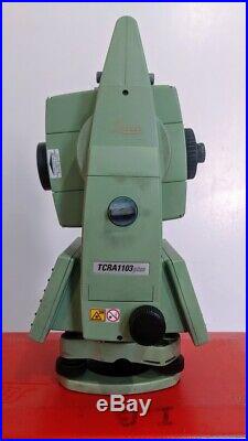 Leica TCRA 1103 PLUS 3 ROBOTIC TOTAL STATION with Case