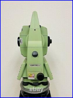 Leica TCRA1103 Plus Survey Robotic Total Station with Tripod & Prism Pole