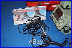 Leica TCRP 1203 R300 Total Station Cables Manuals Case S# 212680
