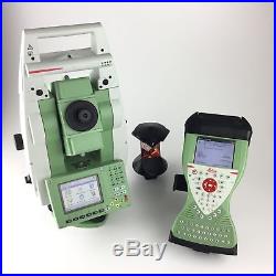 Leica TS12 P 3 R400, CS15 Data Collector with SurvCE, Robotic Total Station Kit