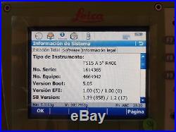 Leica TS15 5 R400 Robotic Total Station WORLDWIDE SHIPPING