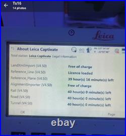 Leica TS16 I R1000 1 Imaging Robotic Total Station With CS20 Controller Leica TS16 I R1000 1 Imaging Robotic Total Station With CS20 Controller
