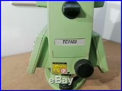 Leica Tc1103 Total Station With New Batteries + Carry Case Tc-1103