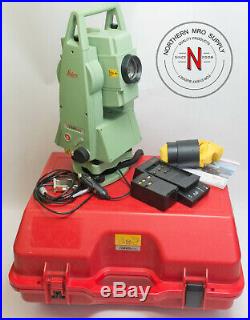 Leica Tcr405 Ultra 5 Total Station, 2 Battery, Wall & Vehicle Charger