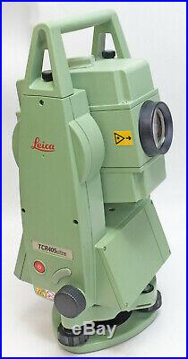 Leica Tcr405 Ultra 5 Total Station, 2 Battery, Wall & Vehicle Charger