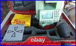 Leica Tcr703 Total Station With Case & Accs