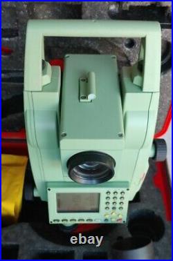 Leica Tcr703 Total Station With Case & Accs