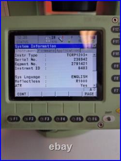 Leica Tcrp1203+ R1000 Robotic Total Station With Geocom App, Warranty, Certified
